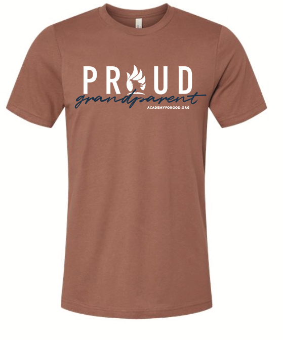 Proud Grandparent Tee - Orange Crew Neck